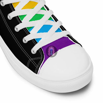 Pride, Orca "Be a Problem Money Can't Solve" Women’s high top canvas shoes -  from Show Me Your Mask Shop by Show Me Your Mask Shop - Shoes, Women's