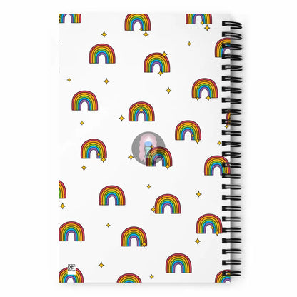 Pride, Orca "Be a Problem" Spiral notebook -  from Show Me Your Mask Shop by Show Me Your Mask Shop - Notebooks