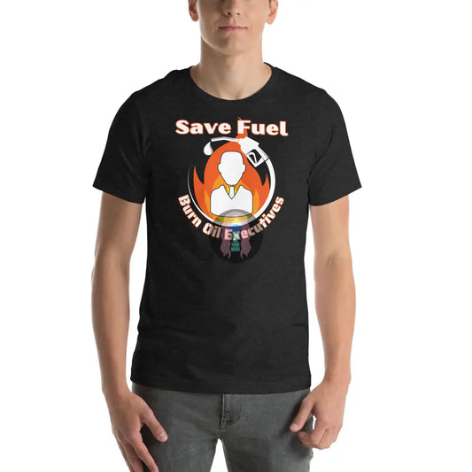 Save Fuel Version 1 Unisex T - Shirt Black Heather / Xs