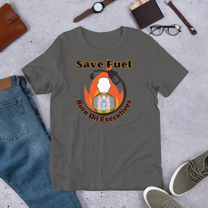 Save Fuel Version 2 Unisex T - Shirt Asphalt / S