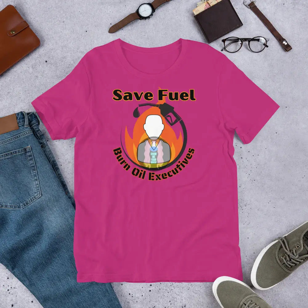 Save Fuel Version 2 Unisex T - Shirt Berry / S
