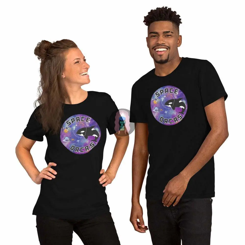 "Space Orcas" Unisex t-shirt -  from Show Me Your Mask Shop by Show Me Your Mask Shop - Shirts, Unisex