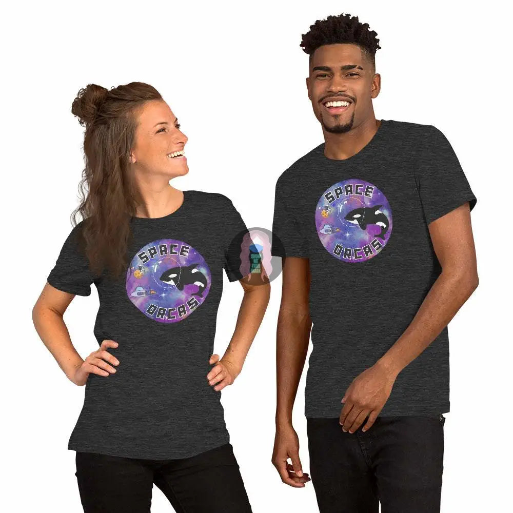 "Space Orcas" Unisex t-shirt -  from Show Me Your Mask Shop by Show Me Your Mask Shop - Shirts, Unisex