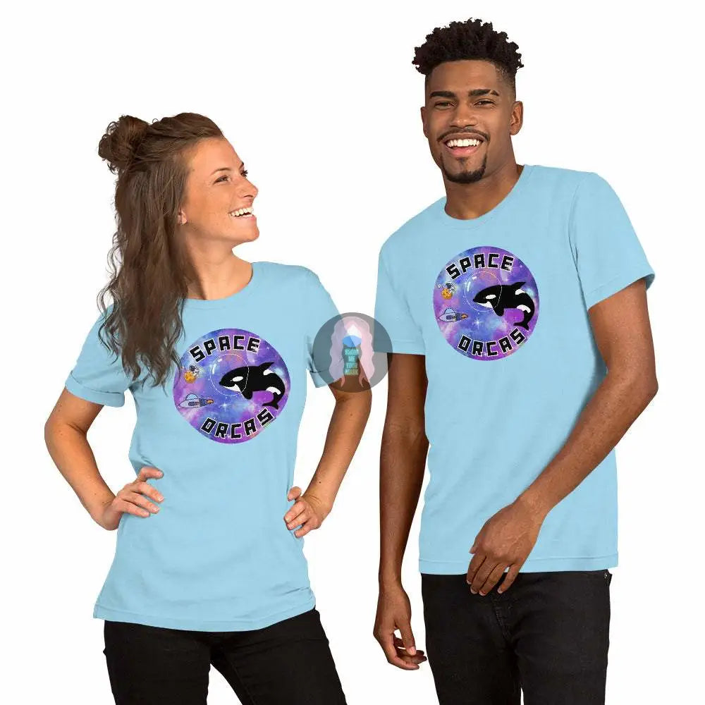 "Space Orcas" Unisex t-shirt -  from Show Me Your Mask Shop by Show Me Your Mask Shop - Shirts, Unisex
