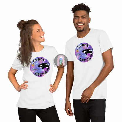 "Space Orcas" Unisex t-shirt -  from Show Me Your Mask Shop by Show Me Your Mask Shop - Shirts, Unisex