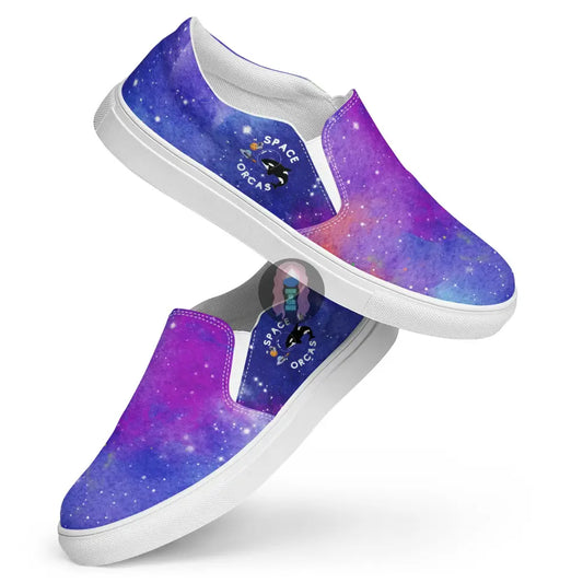 Space Orcas Womens Slip-On Canvas Shoes 5