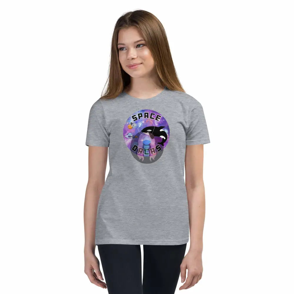 "Space Orcas" Youth Short Sleeve T-Shirt -  from Show Me Your Mask Shop by Show Me Your Mask Shop - Kids, Shirts, Unisex