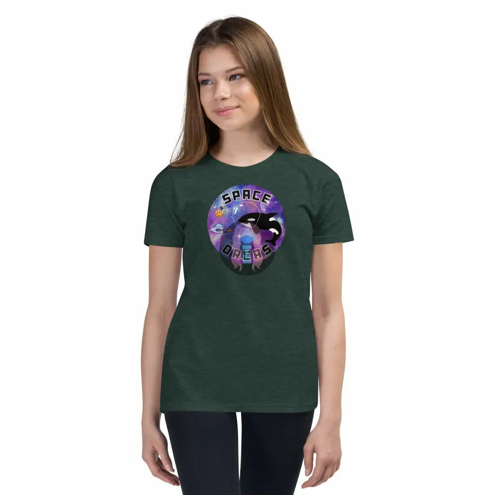 "Space Orcas" Youth Short Sleeve T-Shirt -  from Show Me Your Mask Shop by Show Me Your Mask Shop - Kids, Shirts, Unisex