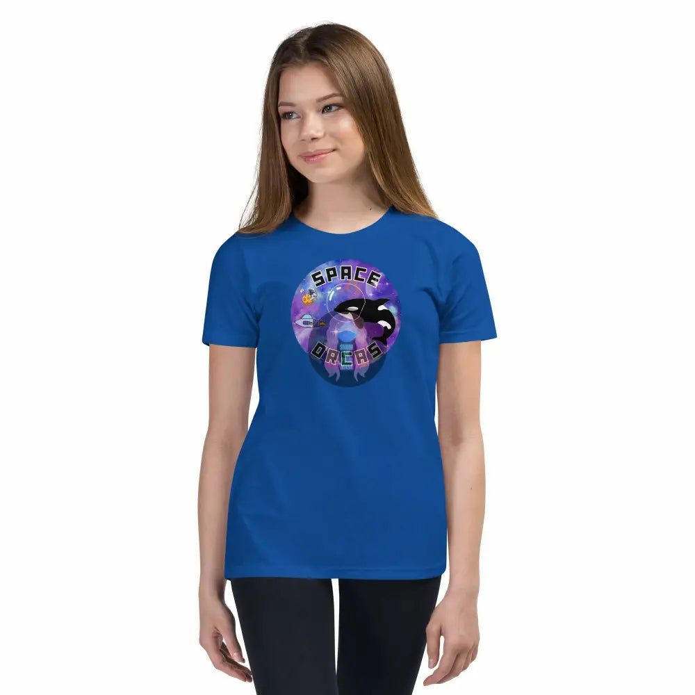 "Space Orcas" Youth Short Sleeve T-Shirt -  from Show Me Your Mask Shop by Show Me Your Mask Shop - Kids, Shirts, Unisex