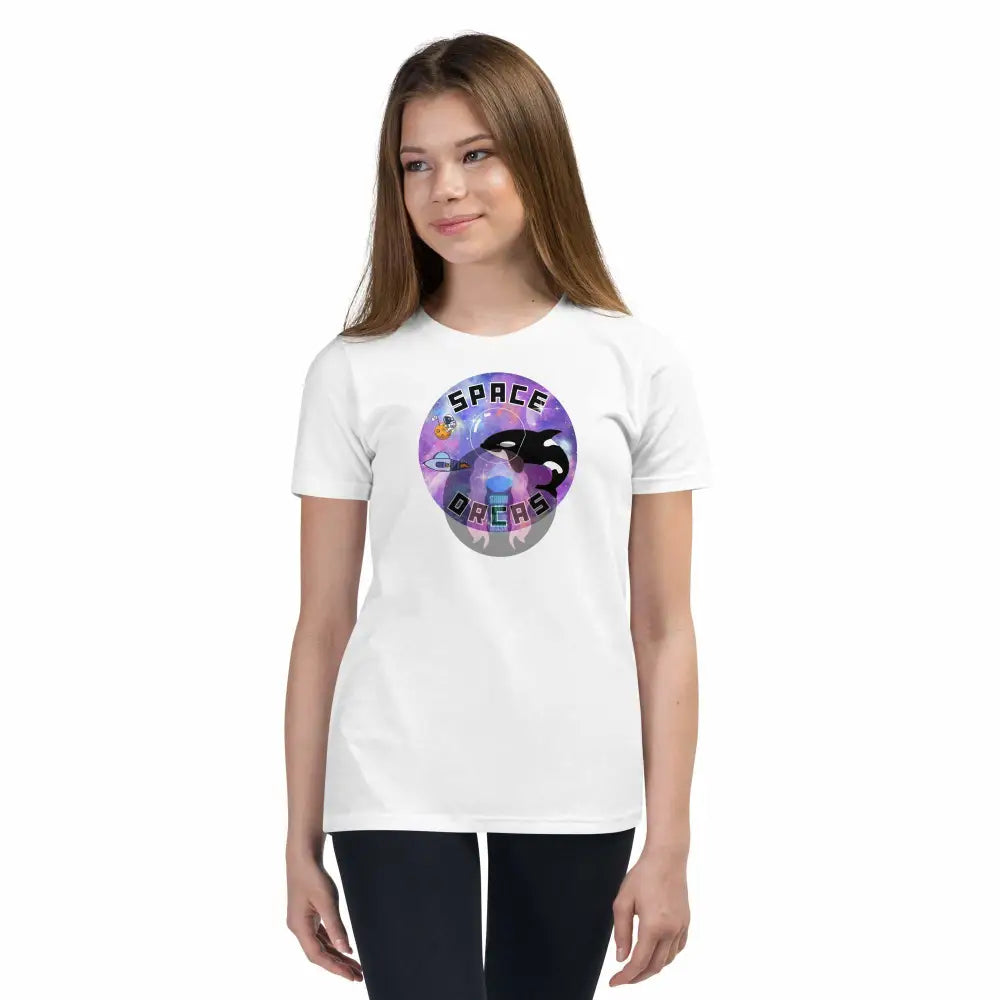 "Space Orcas" Youth Short Sleeve T-Shirt -  from Show Me Your Mask Shop by Show Me Your Mask Shop - Kids, Shirts, Unisex