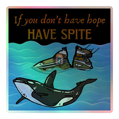 Spite Orca Holographic Stickers 5.5″×5.5″