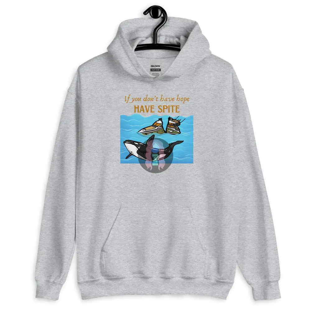 ’Spite Orca’ Unisex Hoodie Sport Grey / S