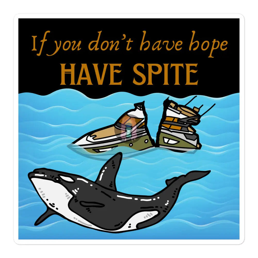 Spite Orcas Bubble-Free Stickers 5.5″×5.5″