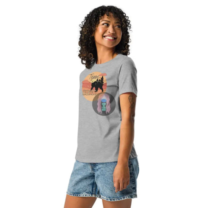 ’Team Bear’ Women’s Relaxed T-Shirt Athletic Heather / S