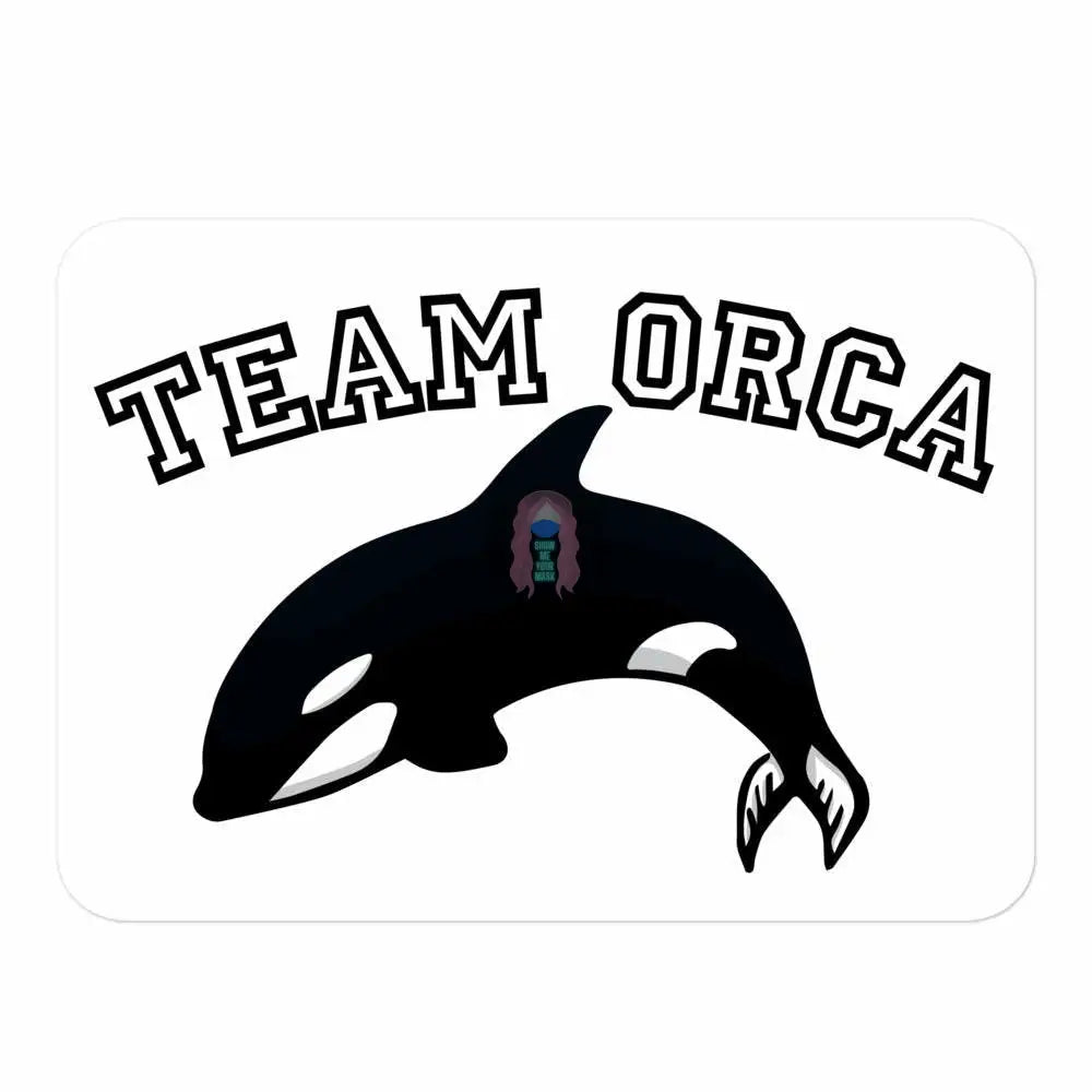 "Team Orca" Bubble-free stickers -  from Show Me Your Mask Shop by Show Me Your Mask Shop - Stickers