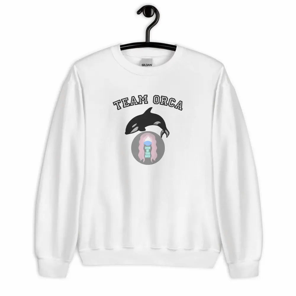 "Team Orca" Embroidered Unisex Sweatshirt -  from Show Me Your Mask Shop by Show Me Your Mask Shop - Sweatshirts