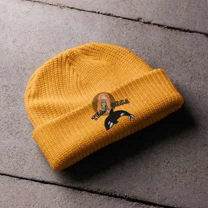 Team Orca Fisherman Beanie Gold