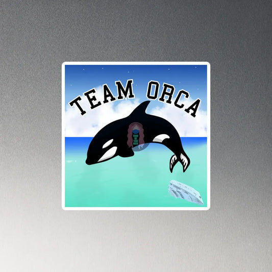 ’Team Orca’ Magnet 6″×6″