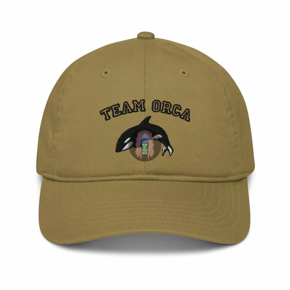 “Team orca” Organic baseball cap -  from Show Me Your Mask Shop by Show Me Your Mask Shop - Hats