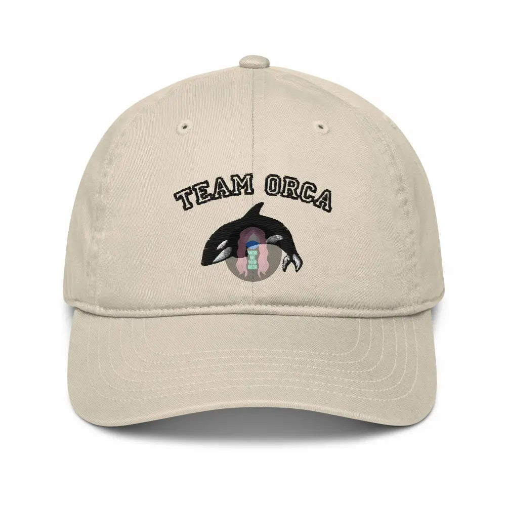 “Team orca” Organic baseball cap -  from Show Me Your Mask Shop by Show Me Your Mask Shop - Hats