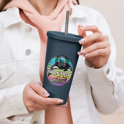 ’Team Orca’ Pride 2024 (Lite) Insulated Tumbler With A Straw