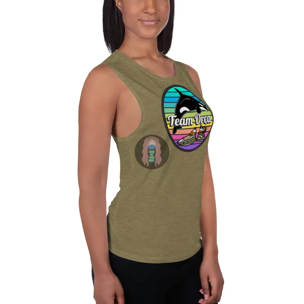 ’Team Orca’ Pride 2024 (Lite) Ladies’ Muscle Tank