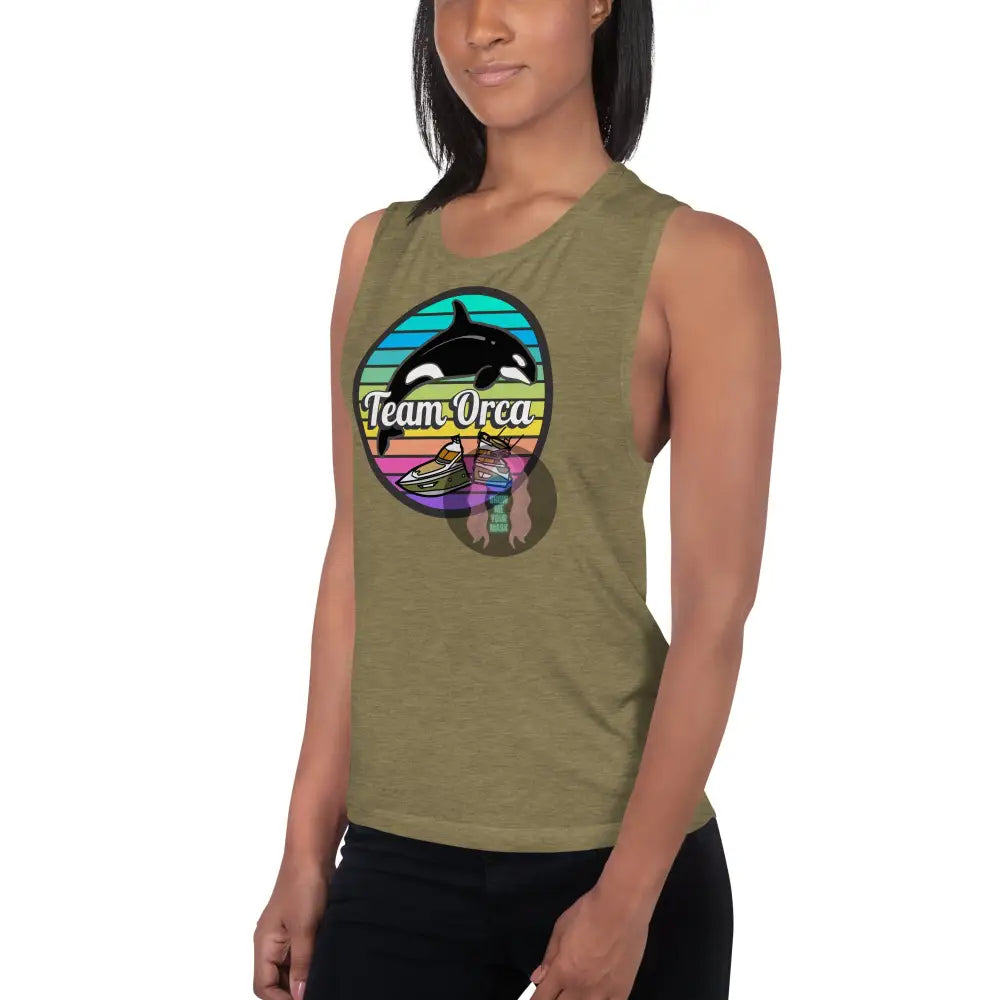 ’Team Orca’ Pride 2024 (Lite) Ladies’ Muscle Tank