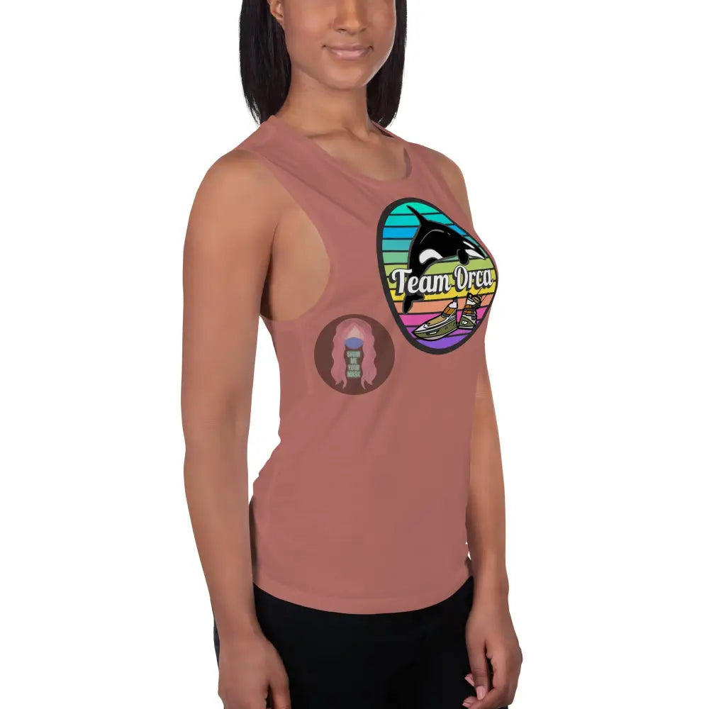 ’Team Orca’ Pride 2024 (Lite) Ladies’ Muscle Tank