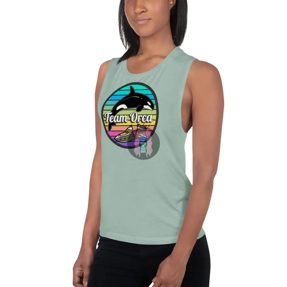 ’Team Orca’ Pride 2024 (Lite) Ladies’ Muscle Tank