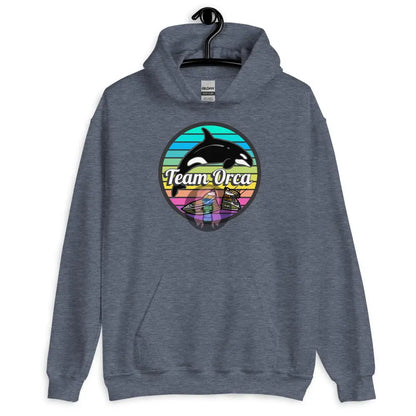 ’Team Orca’ Pride 2024 (Lite) Unisex Hoodie Heather Sport Dark Navy / S