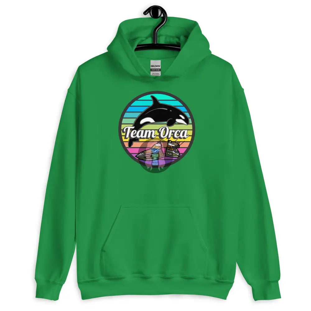 ’Team Orca’ Pride 2024 (Lite) Unisex Hoodie Irish Green / S