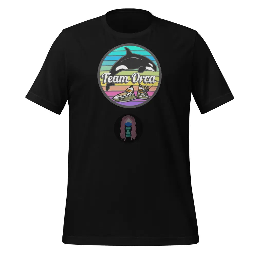 ’Team Orca’ Pride 2024 (Lite) Unisex T-Shirt Black / Xs