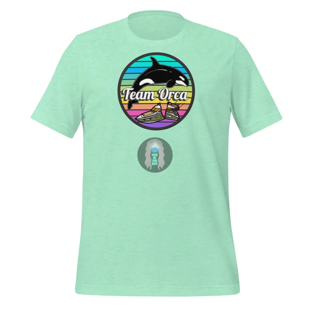 ’Team Orca’ Pride 2024 (Lite) Unisex T-Shirt Heather Mint / S