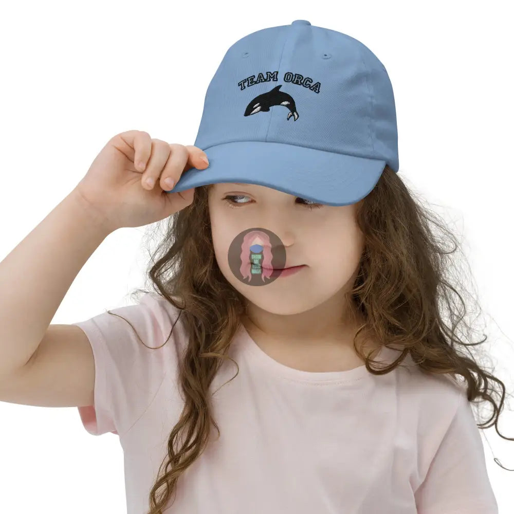 Team Orca Youth Baseball Cap Baby Blue