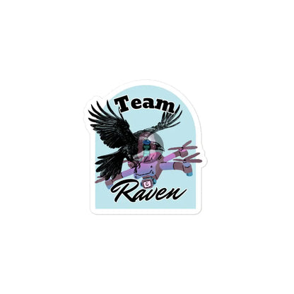’Team Raven’ Bubble-Free Stickers 3″×3″