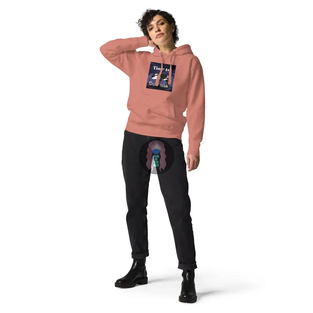 Time To Orca-Nize Unisex Hoodie Dusty Rose / S