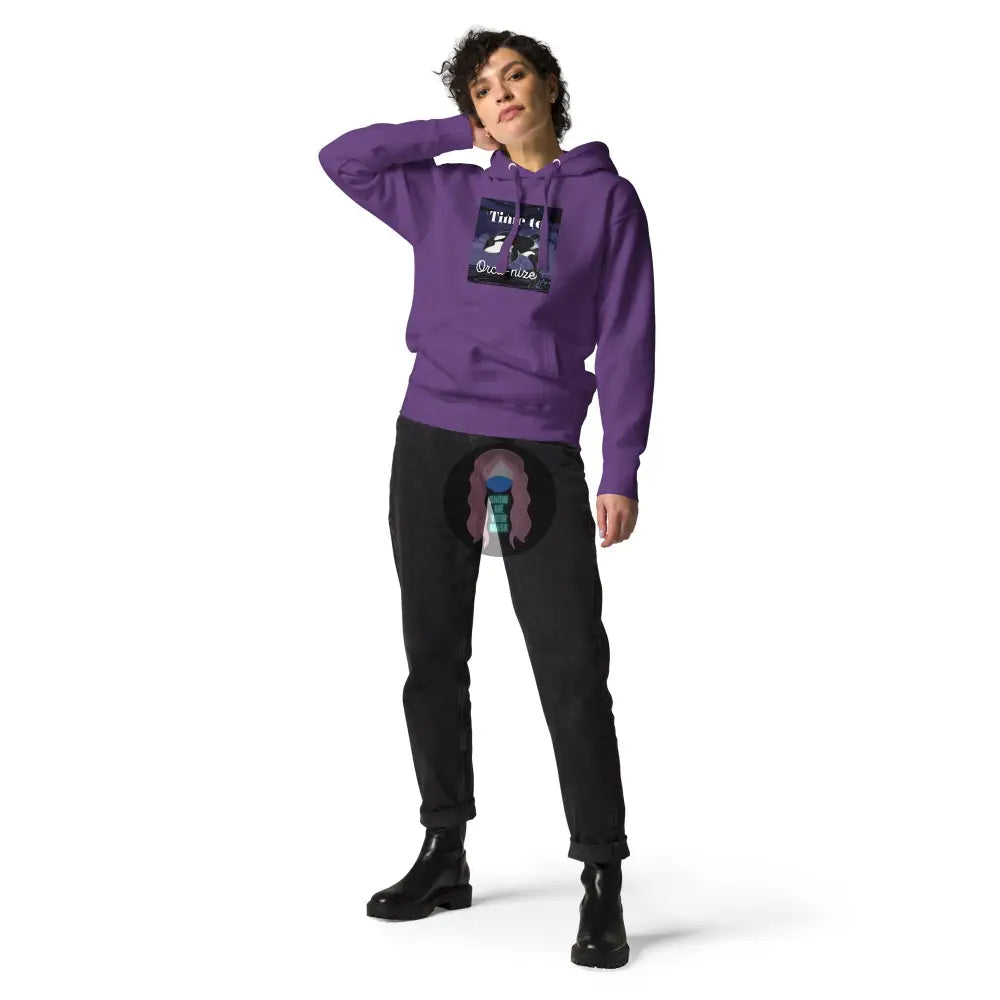 Time To Orca-Nize Unisex Hoodie Purple / S