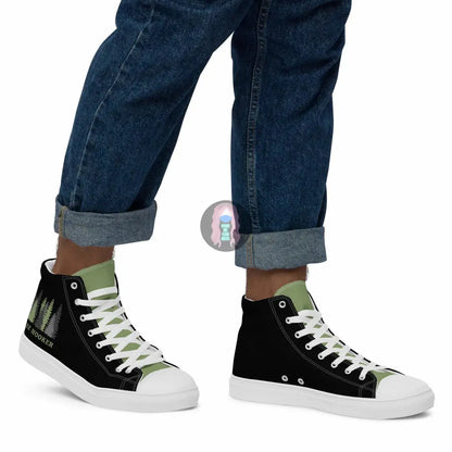 "Tree Hooker" Men’s high top canvas shoes -  from Show Me Your Mask Shop by Show Me Your Mask Shop - Men's, Shoes