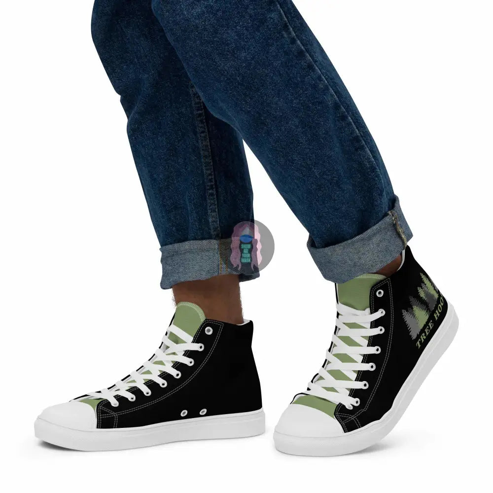 "Tree Hooker" Men’s high top canvas shoes -  from Show Me Your Mask Shop by Show Me Your Mask Shop - Men's, Shoes