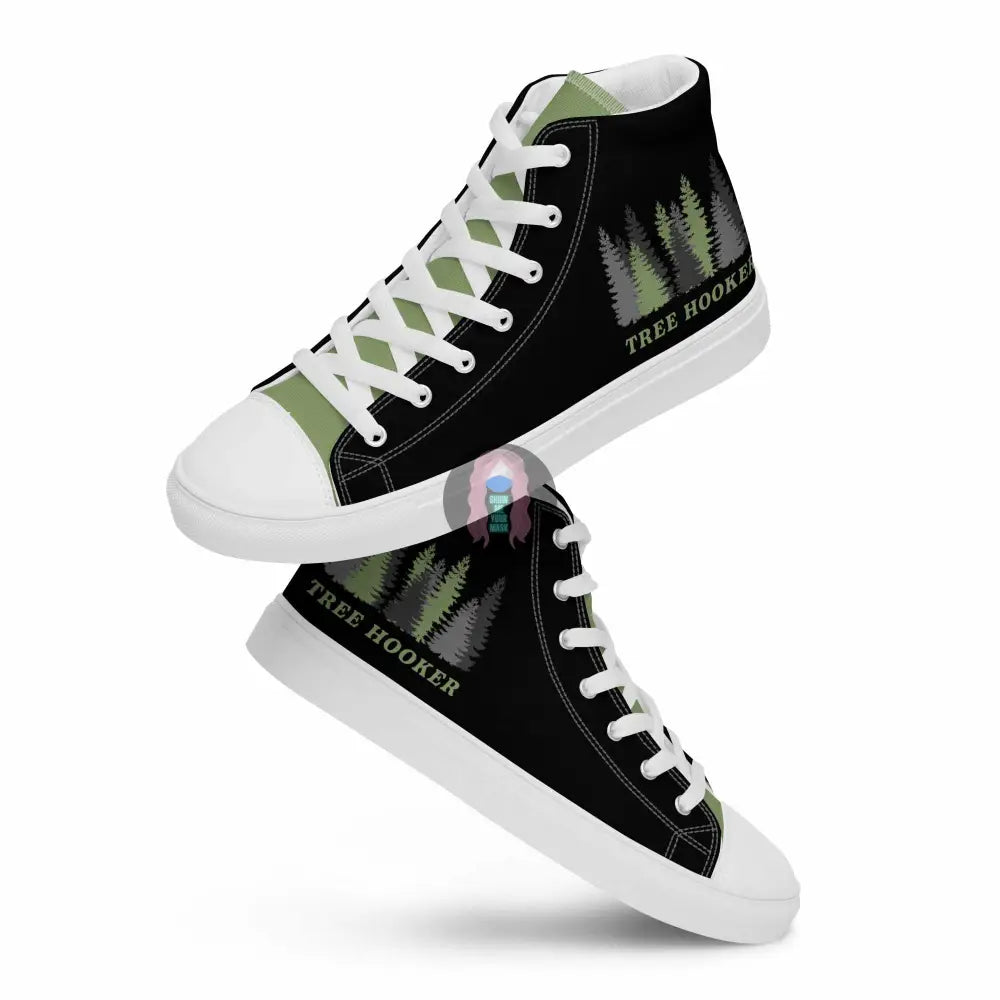 "Tree Hooker" Men’s high top canvas shoes -  from Show Me Your Mask Shop by Show Me Your Mask Shop - Men's, Shoes