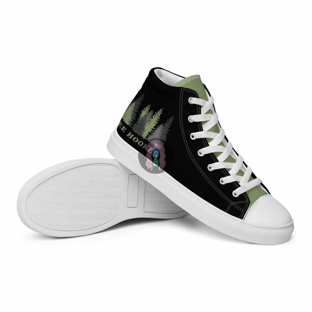 "Tree Hooker" Women’s high top canvas shoes -  from Show Me Your Mask Shop by Show Me Your Mask Shop - Shoes, Women's