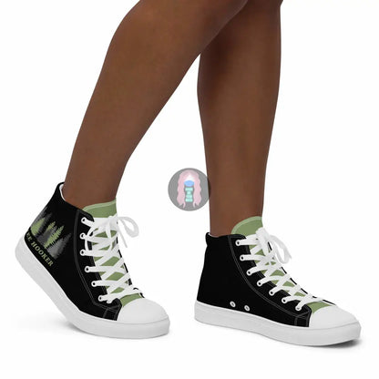 "Tree Hooker" Women’s high top canvas shoes -  from Show Me Your Mask Shop by Show Me Your Mask Shop - Shoes, Women's