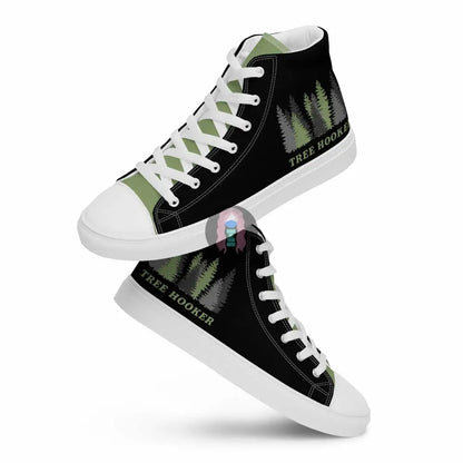 "Tree Hooker" Women’s high top canvas shoes -  from Show Me Your Mask Shop by Show Me Your Mask Shop - Shoes, Women's