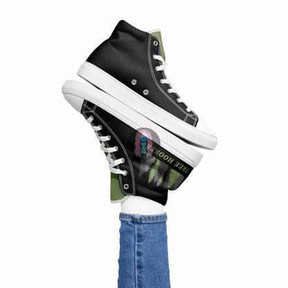 "Tree Hooker" Women’s high top canvas shoes -  from Show Me Your Mask Shop by Show Me Your Mask Shop - Shoes, Women's