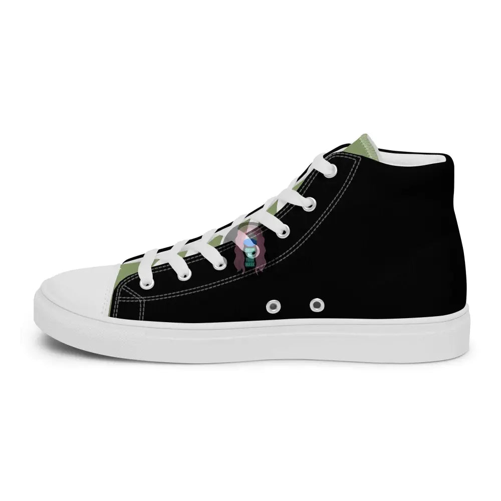 "Tree Hooker" Women’s high top canvas shoes -  from Show Me Your Mask Shop by Show Me Your Mask Shop - Shoes, Women's