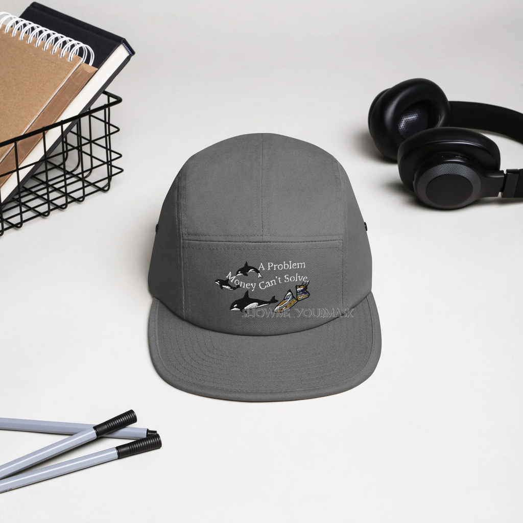 Watermarked - A Problem Orca Five Panel Cap